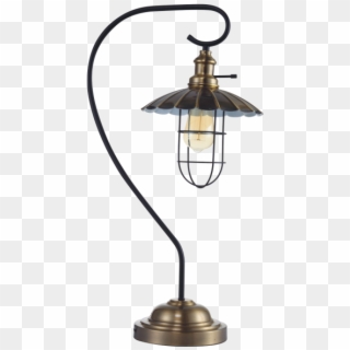 Hanging Vintage Lantern Style Table Desk Lamp 26 Tal - Brass, HD Png Download