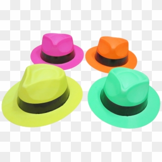 12 Color Gangster Hats - Fedora, HD Png Download