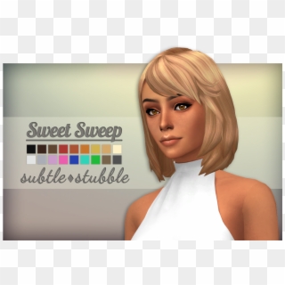Subtle ♢ Stubble So I Made A Hair It's Actually Two - Sims 4 Maxis Match Short Hair, HD Png Download