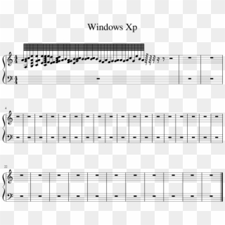 Windows Xp Sheet Music 1 Of 1 Pages - Sunday Candy Piano Sheet Music, HD Png Download