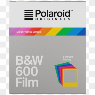 Polaroid Originals 600 B&w Film With Color Frames Buy - Polaroid Color, HD Png Download