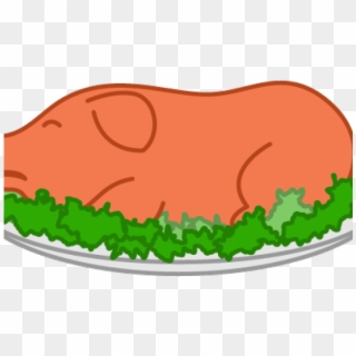 Pig Clipart Meal - Cooked Pig Clip Art, HD Png Download