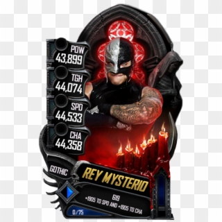 Supercard Reymysterio S4 21 Summerslam18 Ringdom - Gothic Cards Wwe Supercard, HD Png Download