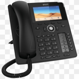 Ip Desk Phone, With Cord, Black Snom - Snom D735, HD Png Download