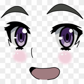 Black And White Library Anime Clipart Anime Face - Anime Face Roblox Png  Transparent PNG - 420x420 - Free Download on NicePNG