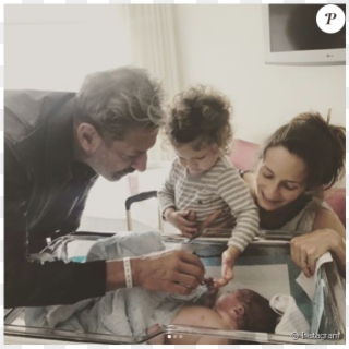 Jeff Goldblum, Son Épouse Emilie Livingston Et Leur - Jeff Goldblum Baby, HD Png Download