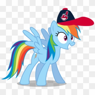 Rainbow Dash Images Rainbow Dash Wearing A Cleveland - Mlp Rainbow Dash Vector, HD Png Download