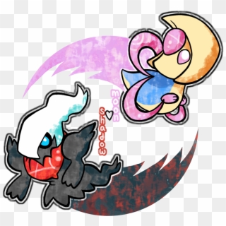 - Darkrai Chibi , Png Download - Cresselia Y Darkrai Chibi, Transparent Png