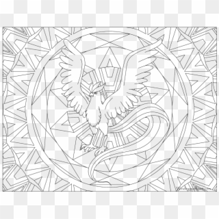 Free Darkrai Coloring Pages For Adults - Pokemon Articuno Coloring Pages, HD Png Download