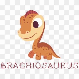 Brachiosaurus - Cartoon, HD Png Download