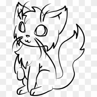Cute Cat Profile Drawing - lyudmilasad