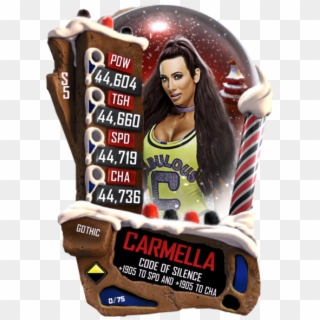 Carmella S5 22 Gothic Christmas - Wwe Supercard Sonya Deville, HD Png Download