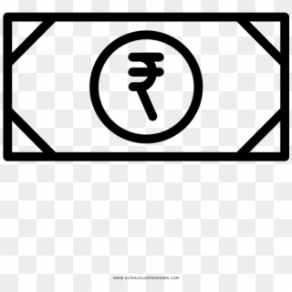Rupee Coloring Page - Sim Card Vector, HD Png Download
