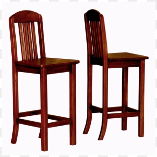 Bar Back Wood - Chair, HD Png Download