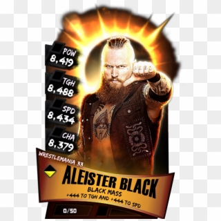 Supercard Aleisterblack S3 14 Wrestlemania33 Fusion - Aleister Black Wwe Supercard, HD Png Download