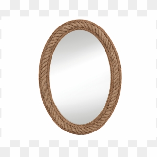 The Rope Mirror Features An Earthy Jute Rope Frame, - Mirror, HD Png Download