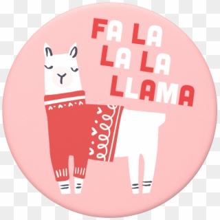 Fa La Llama Pink, Popsockets - Fa La La La Llama Popsocket, HD Png Download