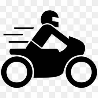 Repartidor En Moto Png - Motorcycle Symbol, Transparent Png