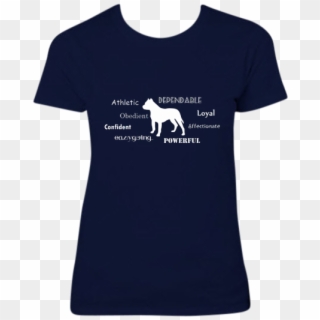 Pitbull Traits T-shirt For Woman - Dogo Argentino, HD Png Download ...