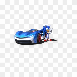 Super Sonic Speed - Sonic Team Racing Sonic Car, HD Png Download