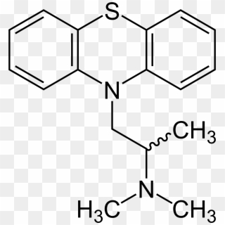 File - Promethazine - Pbde Chemical Structure, HD Png Download