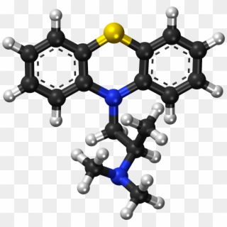Promethazine Ball And Stick Model - Benzo A Antracene, HD Png Download