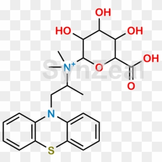 Promethazine N Glucuronide - Molecular Structure Of Alcohol, HD Png Download