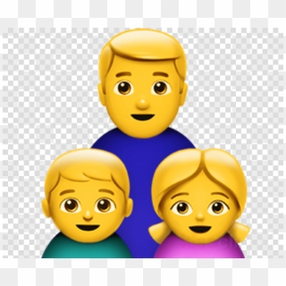 Family Emoji Iphone Clipart Emoji Ios - Emoji Iphone Famille, HD Png Download