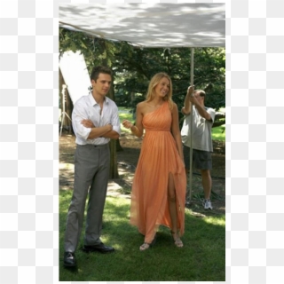 Blake Lively Orange One-shoulder Celebrity Inspired - Serena Van Der Woodsen And Carter Baizen, HD Png Download