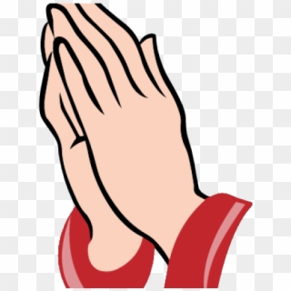Hand Emoji Clipart Prayer Hand - Praying Hands Black And White, HD Png Download