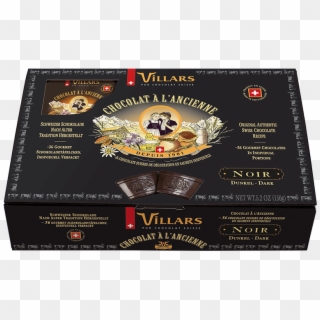 Villars Old Fashioned Swiss Dark Chocolate Tasting - Villars Chocolate, HD Png Download