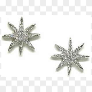 Crystal Pave Starburst Stud - Fizzy Orecchini, HD Png Download