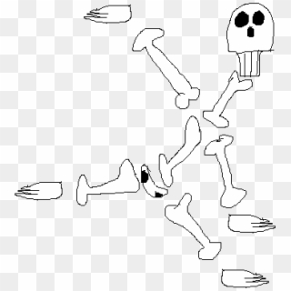 Dancing Skeleton - Illustration, HD Png Download