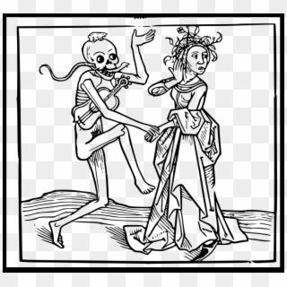 Dance Of Death Danse Macabre Dance Death Skeleton - Danza Macabra O Danza De La Muerte, HD Png Download