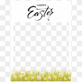 #easter #frame - Grass, HD Png Download