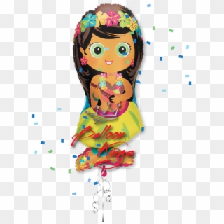 Hula Girl Shaped 34in Balloon , Png Download - Balloon, Transparent Png