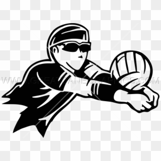 Volleyball Clipart Men's - Volleyball Bumping Clipart, HD Png Download