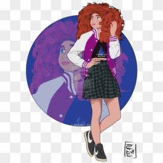 Disney, Merida, And Brave Image - Disney Characters Go To College, HD Png Download