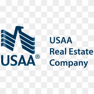 Usaa Realco Logo Gradient Blue Side Stacked - Usaa Real Estate Logo, HD Png Download