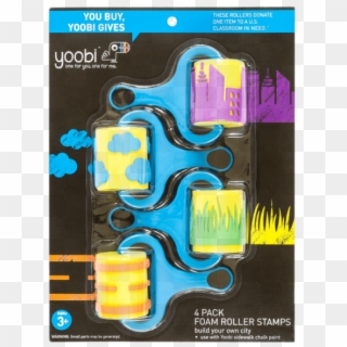 Yoobi™ Stamp And Foam Roller Set - Graphic Design, HD Png Download