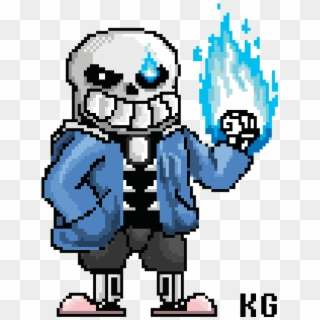 Undertale Sans with a blue eye Perler by NomDePixel