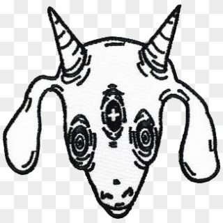 Three Eyed Goat Patch - Sketch, HD Png Download