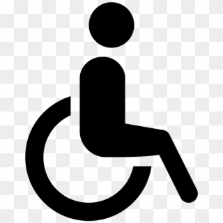 Injury Clipart Handicap Person - Icon Wheelchair Transparent, HD Png Download