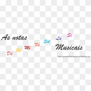 As Notas Musicais - Calligraphy, HD Png Download