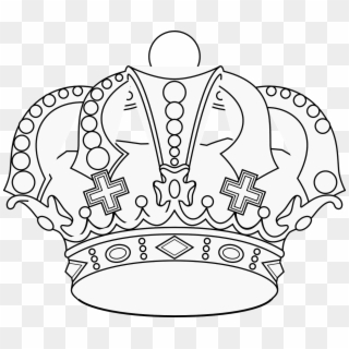 Crown King Emperor Monarch Png Image - Crown Outline, Transparent Png