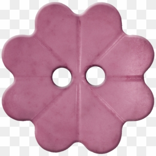 Floral Button With Eight Petals, Pink - Candle, HD Png Download