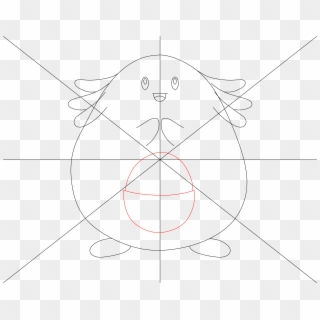 How To Draw Pokemon Chansey Step - Line Art, HD Png Download