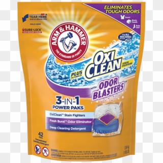 Arm & Hammer - Arm & Hammer Plus Oxiclean Power Paks, HD Png Download