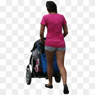 Stroller Png - Woman With Stroller Png, Transparent Png