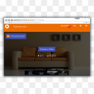 Videostream For Google Chromecast - Studio Couch, HD Png Download